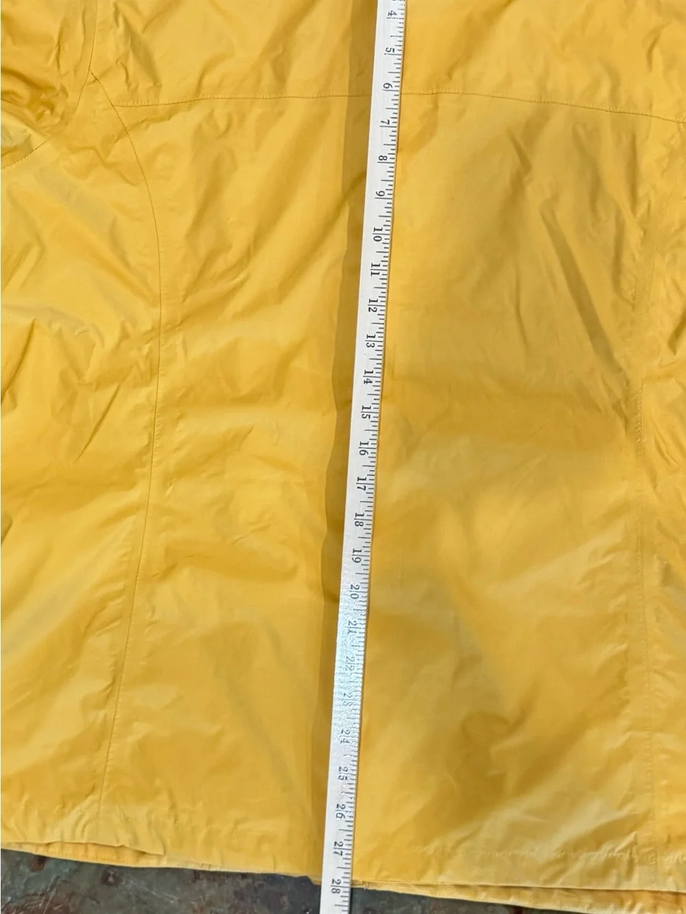 Columbia Bright Yellow Hooded Raincoat